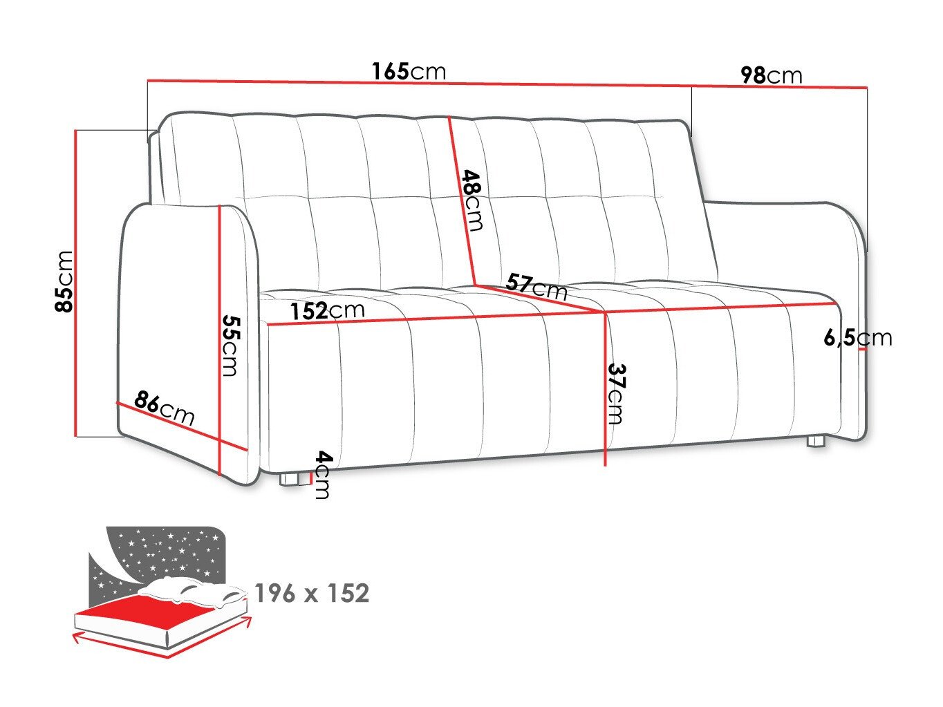 Canapé convertible Aquarin IV (Country 8)