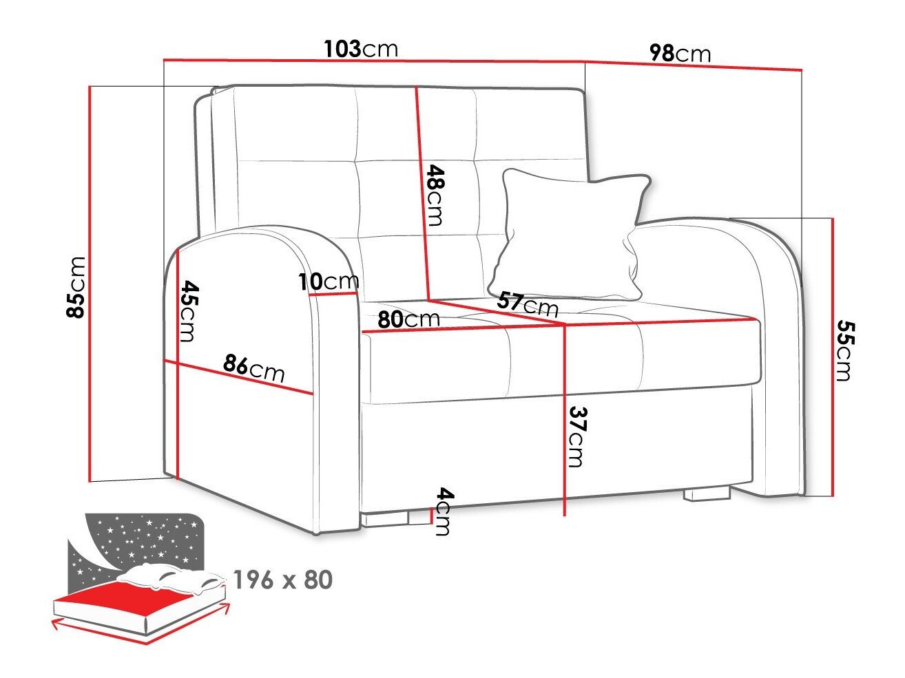 Fauteuil Columbus 114 (Kronos 07)