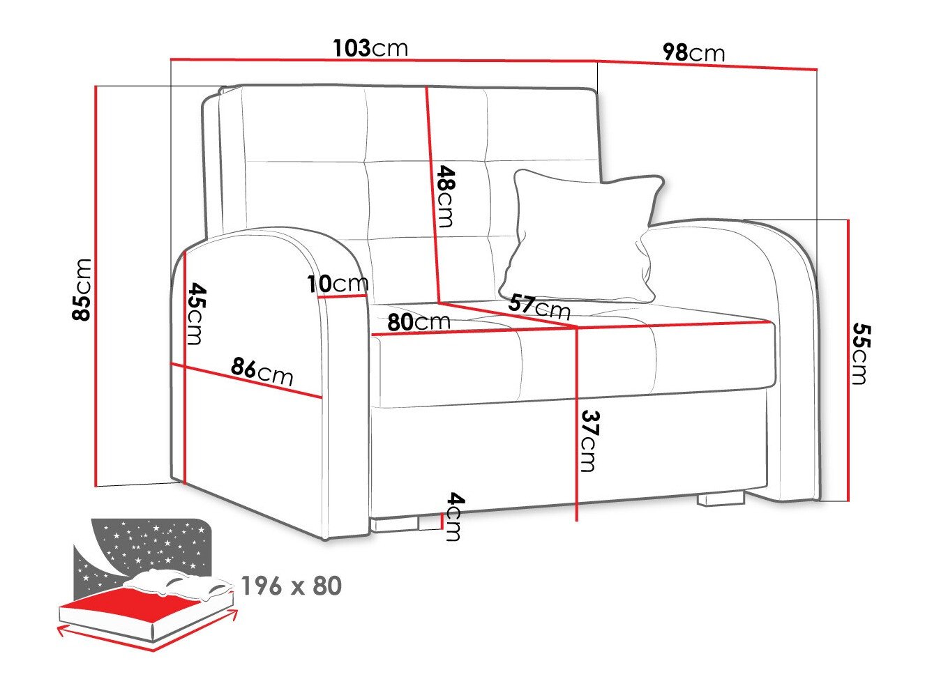 Fauteuil Columbus 114 (Kronos 22)