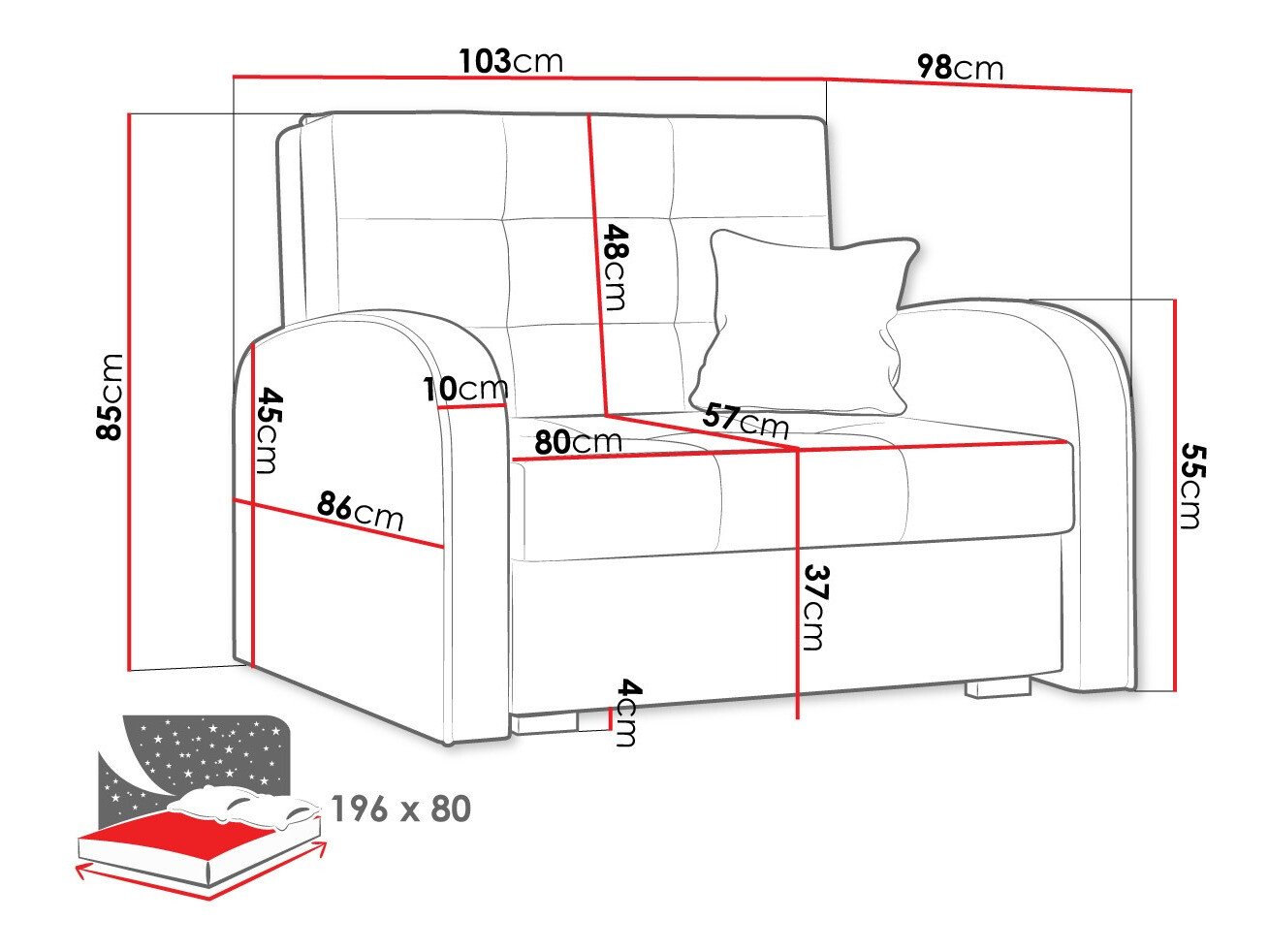 Fauteuil Columbus 114 (Kronos 26)