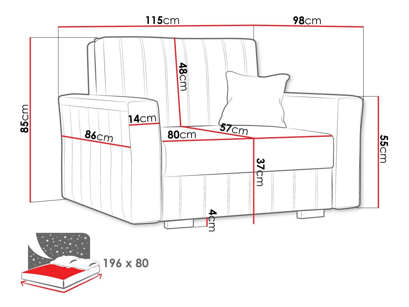 Fauteuil Columbus 135 (Kronos 27)
