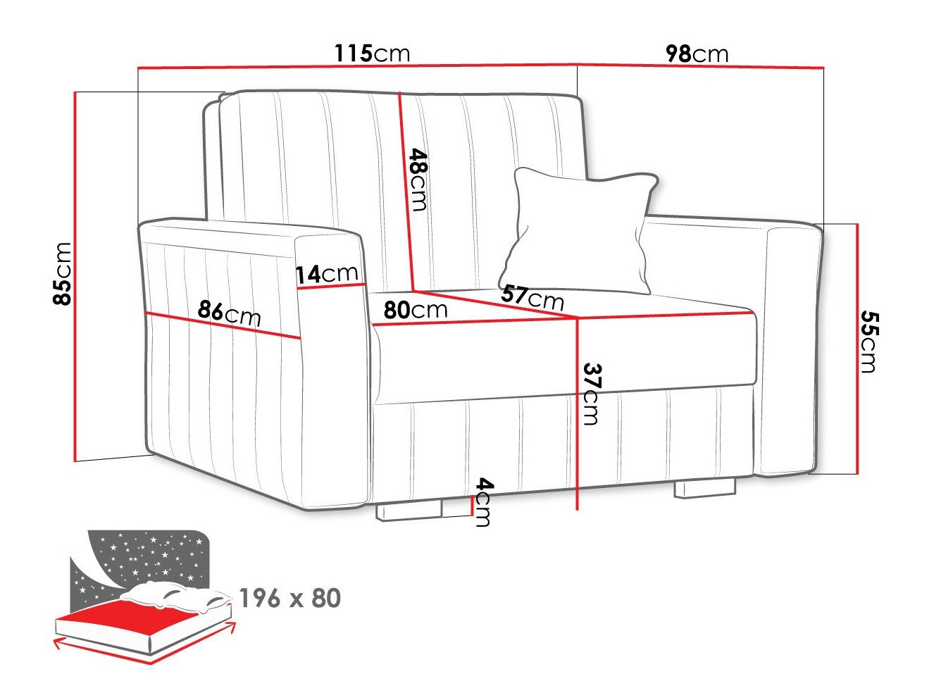 Fauteuil Orinen I (Paros 6)