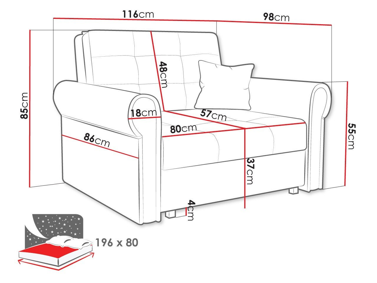 Fauteuil Aquala I (Kronos 19)