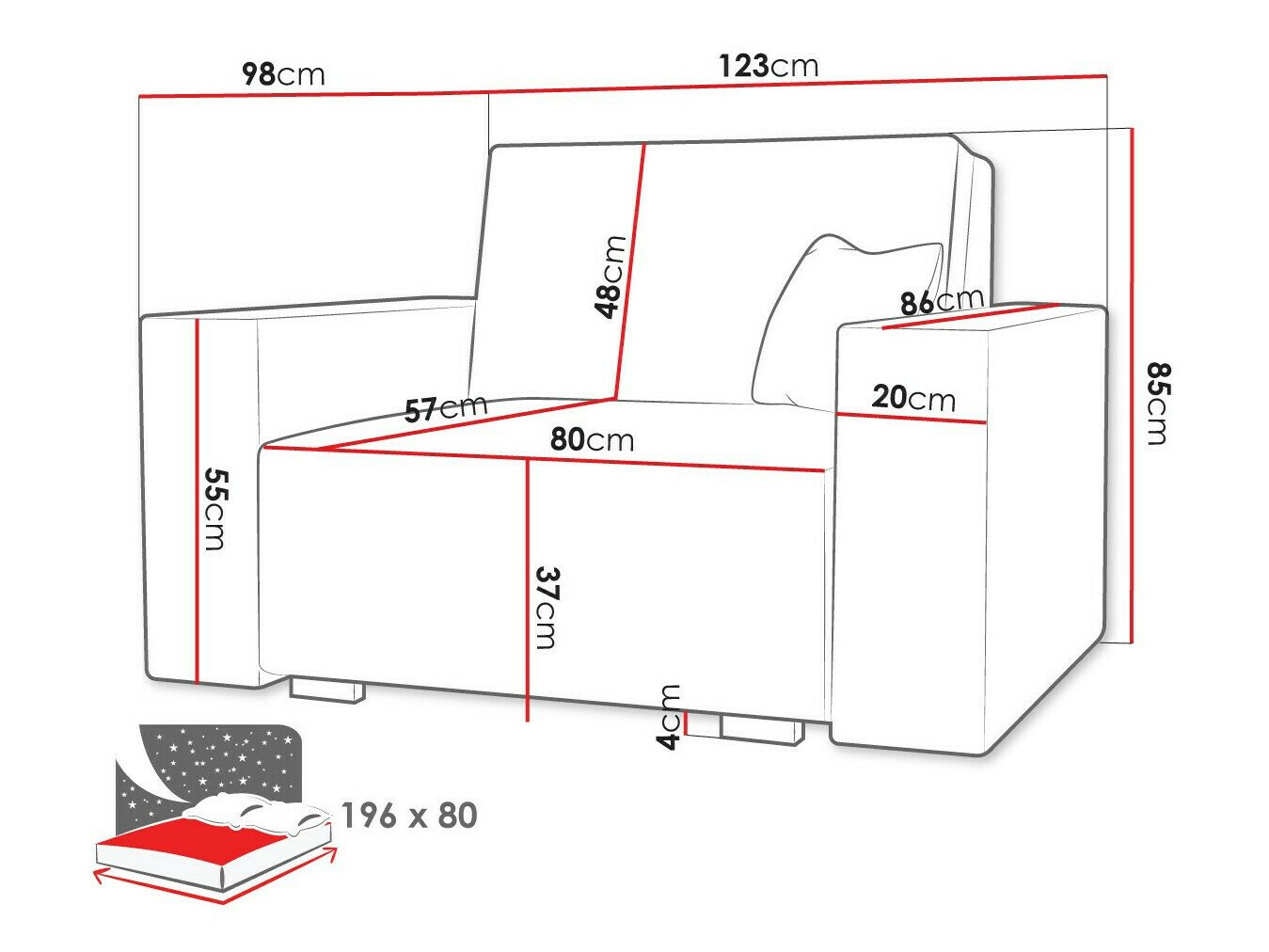 Fauteuil Columbus 195 (Neve 34)