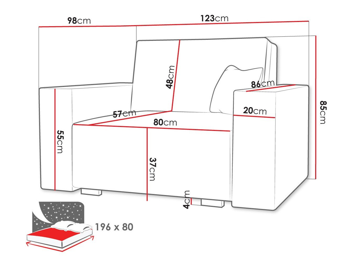 Fauteuil Columbus 195 (Neve 3)