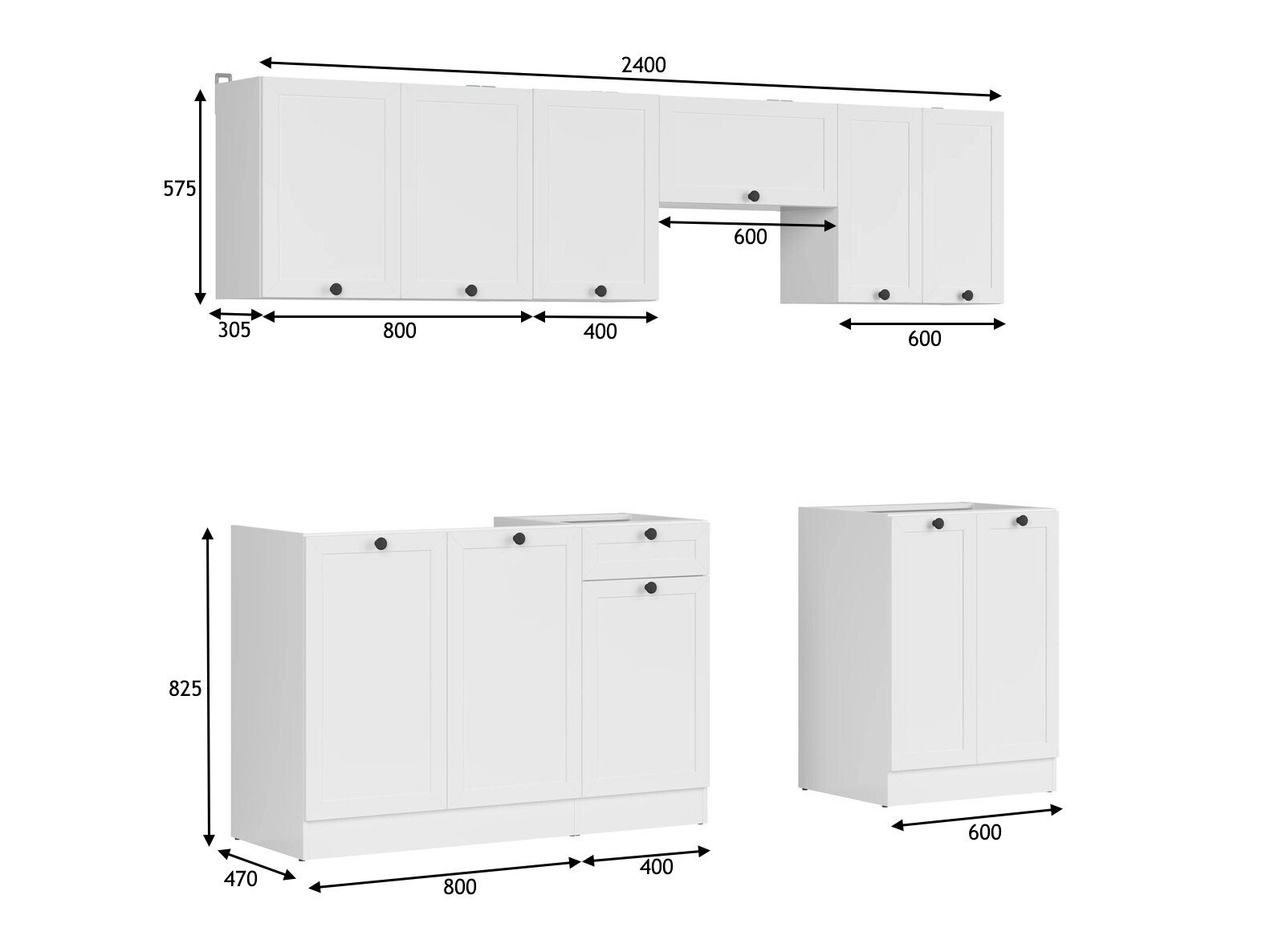 Cuisine complète modulaire Classic White 119