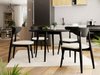 Salle à manger complète Racine 124 (Noir)