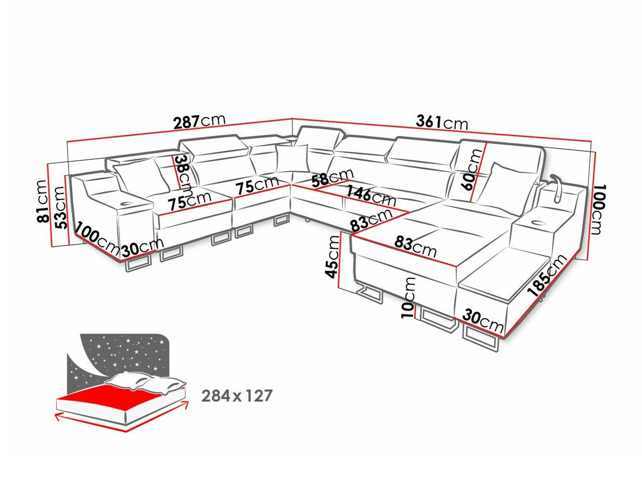 Canapé d'angle Sarasota 160 (Uttario Velvet 2967 + Uttario Velvet 2973)