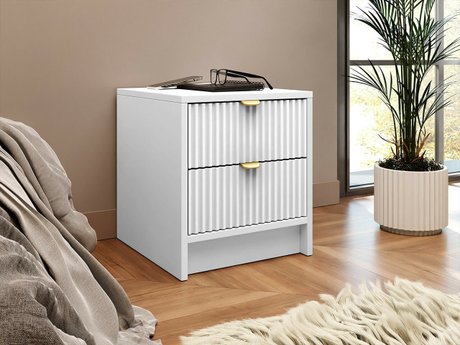 Table de chevet Comfivo Larmire 106 (Blanc)