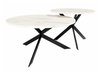 Ensemble tables basses Oswego 108 (Marbre blanc + Noir)
