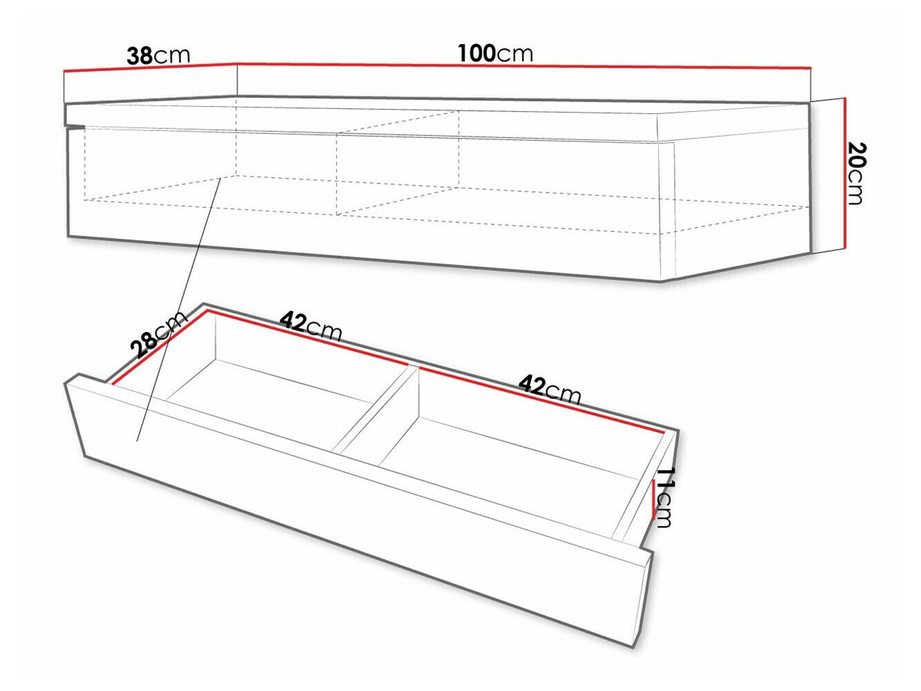 Coiffeuse Delpher (Noir + Noir brillant)