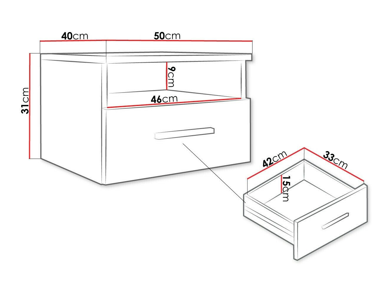 Table de chevet Comfivo Romtea 102