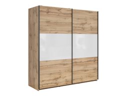Armoire Livevaro 109 (Chêne wotan + Blanc)