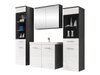 Ensemble de salle de bain Sarasota 140 (Blanc brillant + Matera gris)