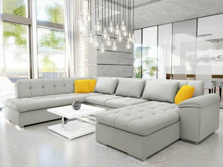 Canapé d'angle Comfivo Gemma VI (Venus Velvet 2921 + Venus Velvet 2916)