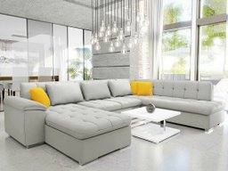 Canapé d'angle Comfivo Gemma VI (Venus Velvet 2921 + Venus Velvet 2916)