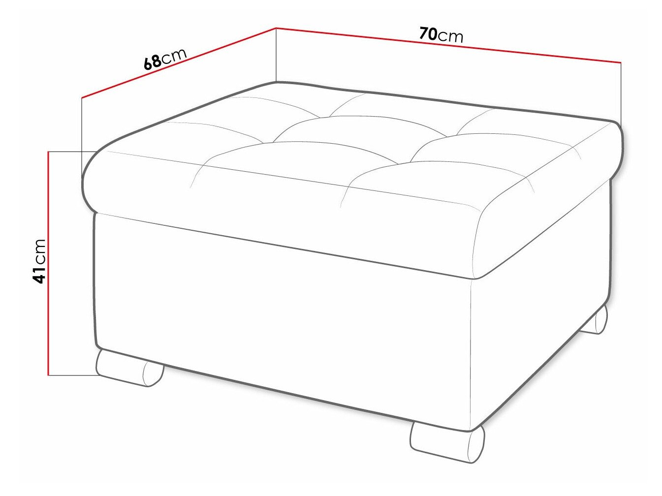 Pouf Comfivo Gemma (Magni 206.07)