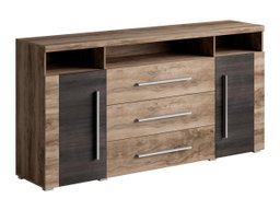 Commode Sorciro 100 (Noix + Chêne foncé)