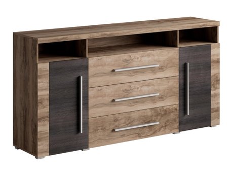 Commode Sorciro 100 (Noix + Chêne foncé)