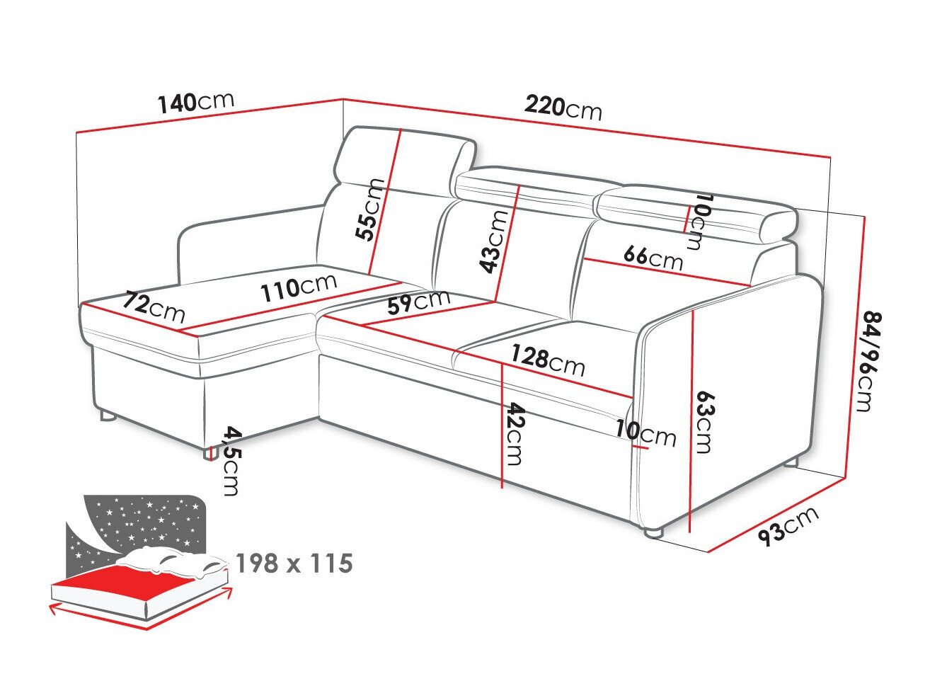 Canapé d'angle Temple 127 (Enjoy New 21)