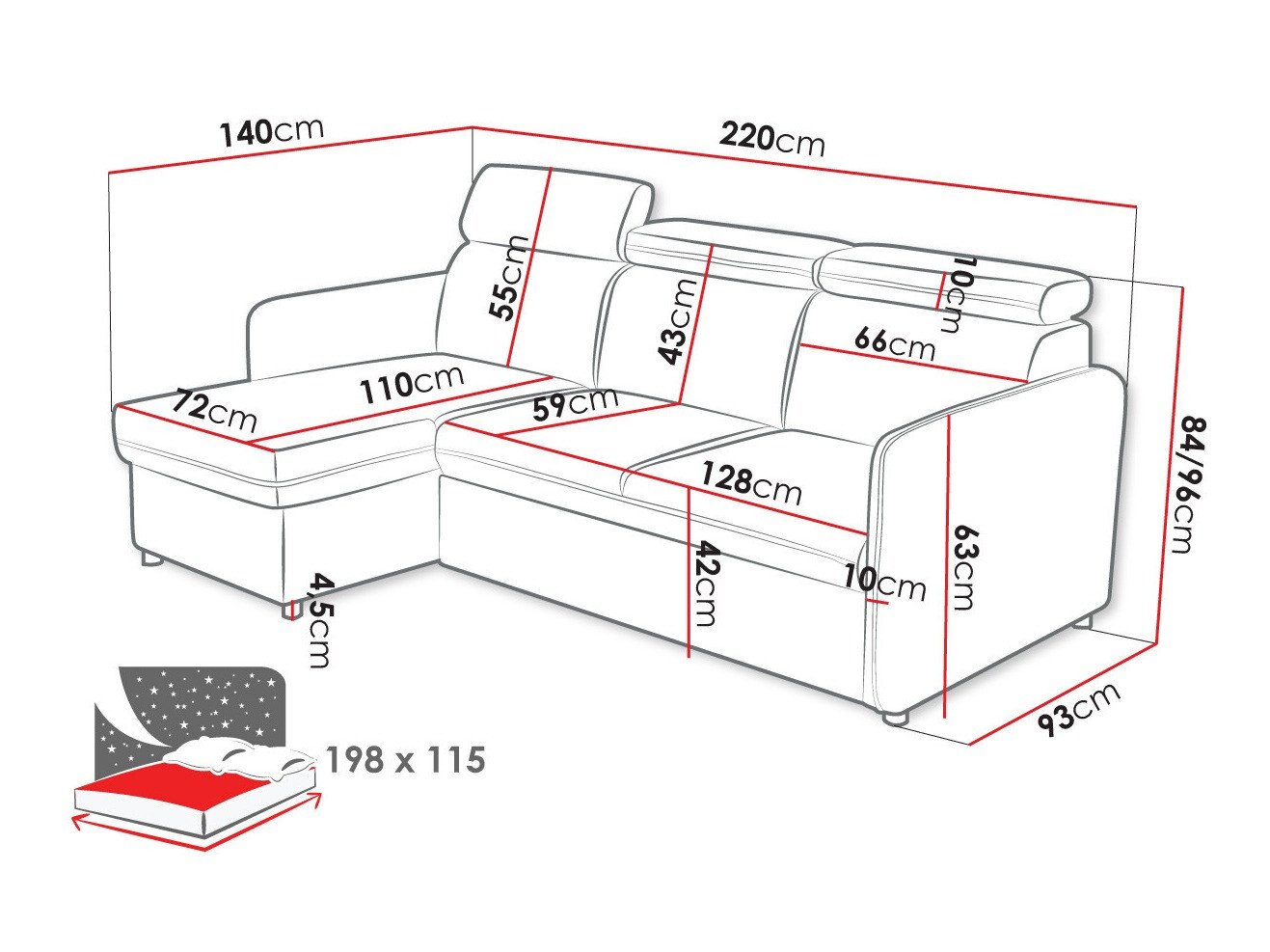 Canapé d'angle Temple 127 (Enjoy New 24)