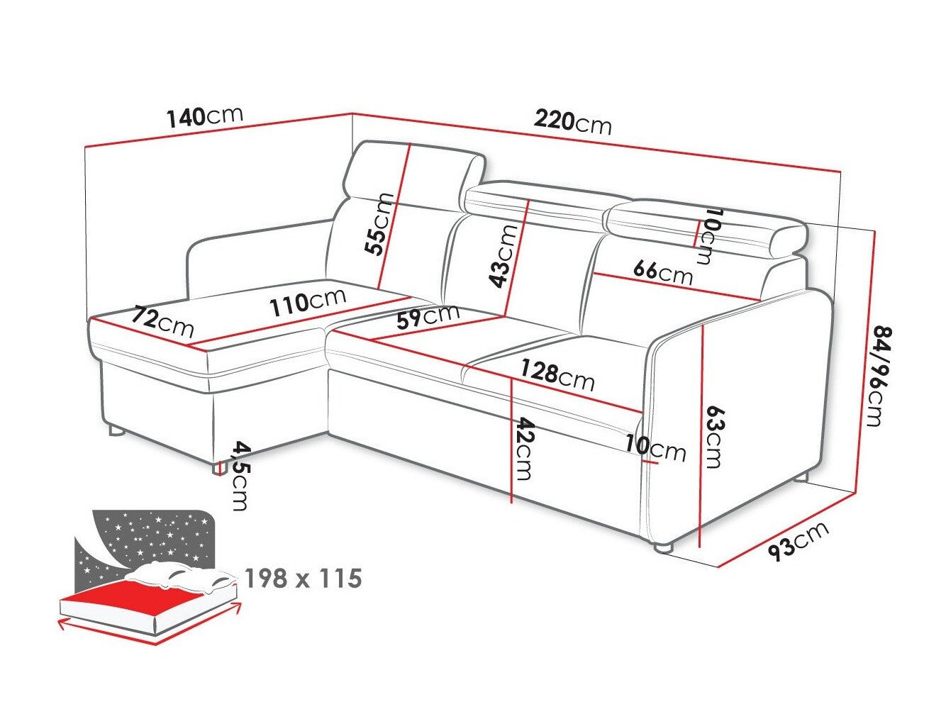 Canapé d'angle Temple 127 (Enjoy New 3)
