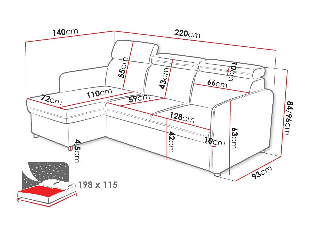 Canapé d'angle Temple 127 (Enjoy New 4)