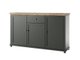 Commode Tolnue 106 (Vert foncé + Chêne de Lefkas)