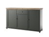 Commode Tolnue 106 (Vert foncé + Chêne de Lefkas)