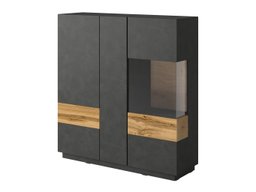Buffet Livlore 106 (Matera gris + Chêne wotan)