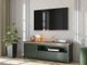 Meuble TV Tolnue 104 (Vert foncé + Chêne de Lefkas)