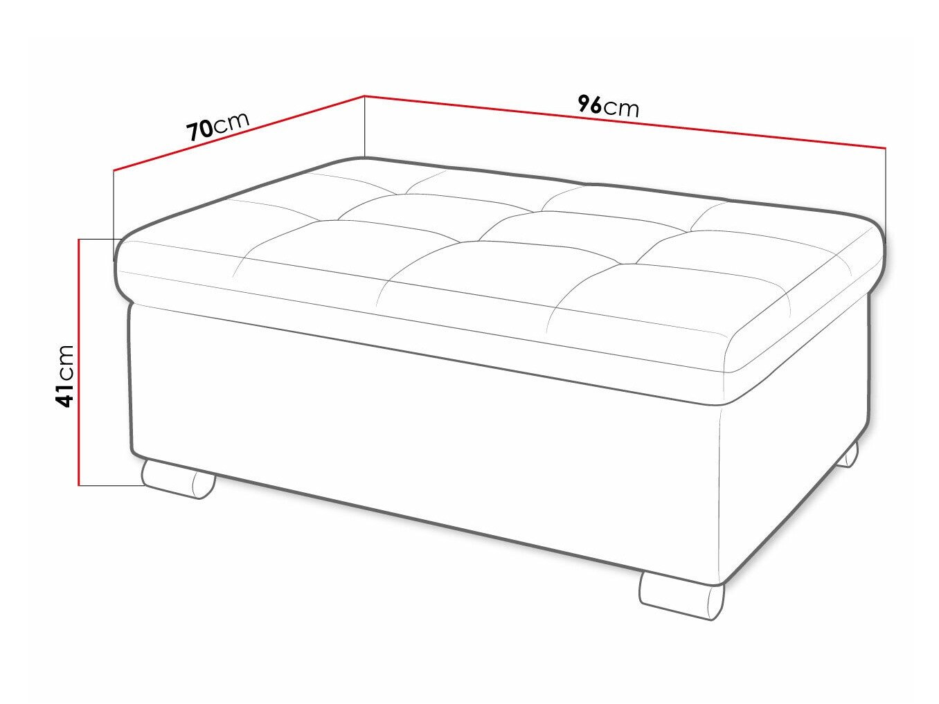 Banc rembourré Comfivo Gemma I (Magni 206.02)