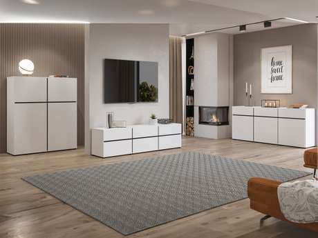 Ensemble de salon Alfere 106 (Blanc)