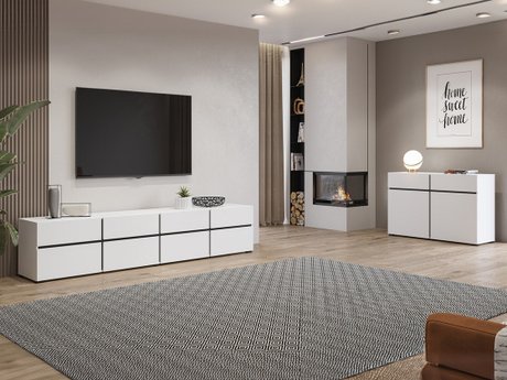 Ensemble de salon Alfere 107 (Blanc)