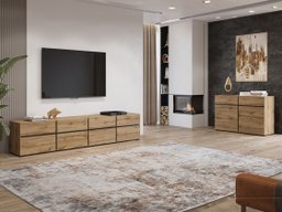 Ensemble de salon Alfere 107 (Chêne wotan)