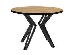 Table Oswego 111 (Chêne doré artisanal + Noir)