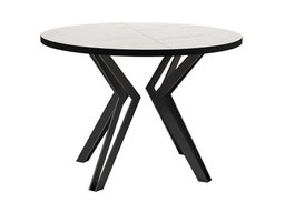 Table Oswego 111 (Marbre blanc + Noir)