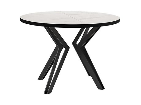 Table Oswego 111 (Marbre blanc + Noir)