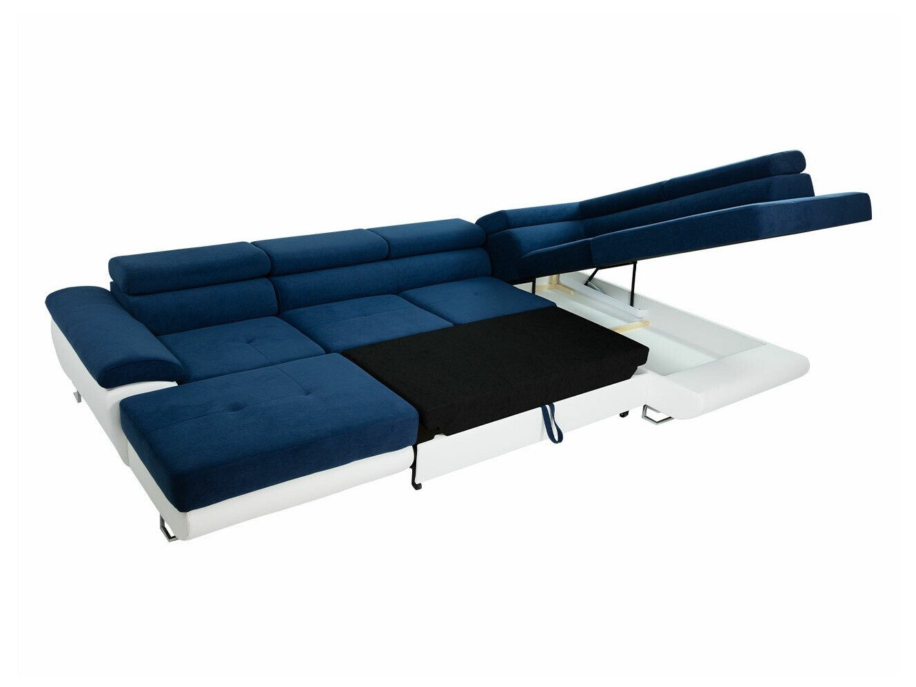 Canapé d'angle Comfivo Ruta IV (Soft 017 + Uttario Velvet 2971 + Kronos 02)