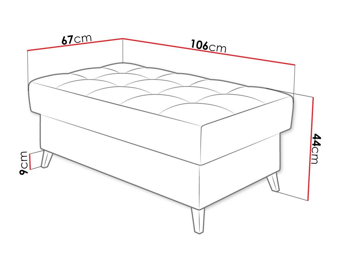 Banc rembourré Comfivo Agnus (Velo 625)
