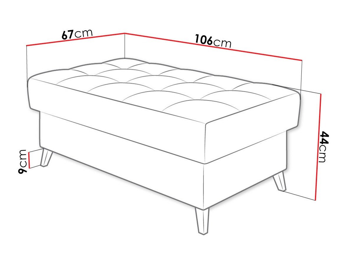 Banc rembourré Comfivo Agnus (Velo 637)