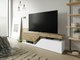 Meuble TV Comfivo Daldune 100 (Blanc + Chêne wotan)