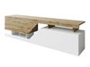 Meuble TV Comfivo Daldune (Blanc + Chêne wotan)