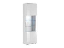 Étagère Torsone 103 (Blanc + Blanc brillant)