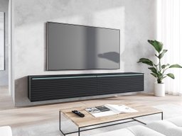 Meuble TV Sarasota 164 (Graphite + Noir)