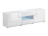 Meuble TV Torsone 101 (Blanc + Blanc brillant)
