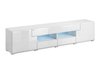 Meuble TV Torsone 113 (Blanc + Blanc brillant)