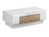 Table basse Torsone 111 (Blanc + Blanc brillant + Chêne de san remo)