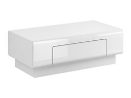 Table basse Torsone 111 (Blanc + Blanc brillant)