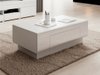 Table basse Torsone 111 (Blanc + Blanc brillant)